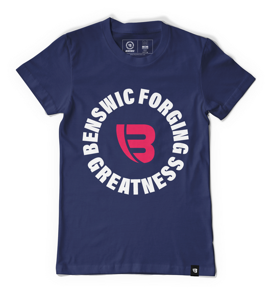 Varsity Tee "Forging Greatness" / Navy Original