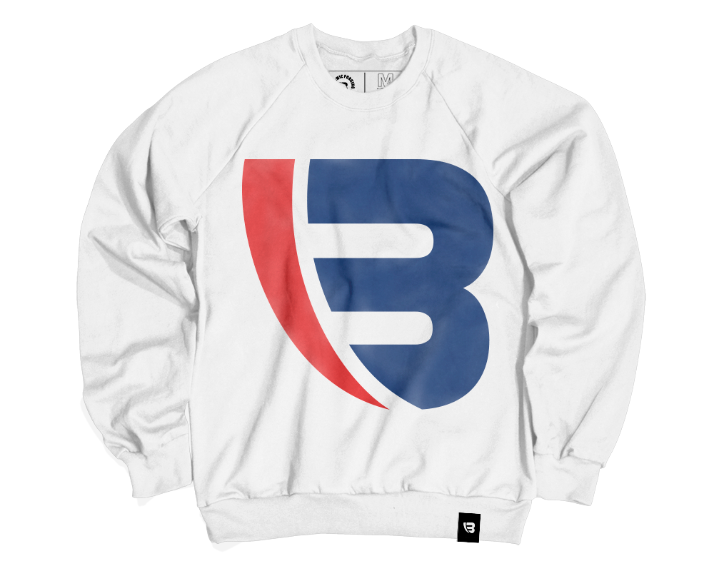 Branded Mark (Enlarged) Crew (WHITE)