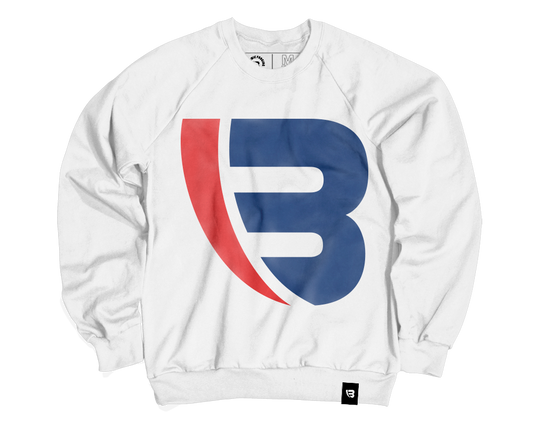 Branded Mark (Enlarged) Crew (WHITE)